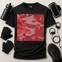 Red Camouflage Pattern Performance Shirt