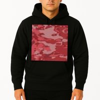 Red Camouflage Pattern Hoodie