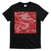 Red Camouflage Pattern T-Shirt