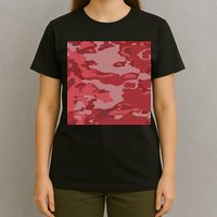 Red Camouflage Pattern T-Shirt
