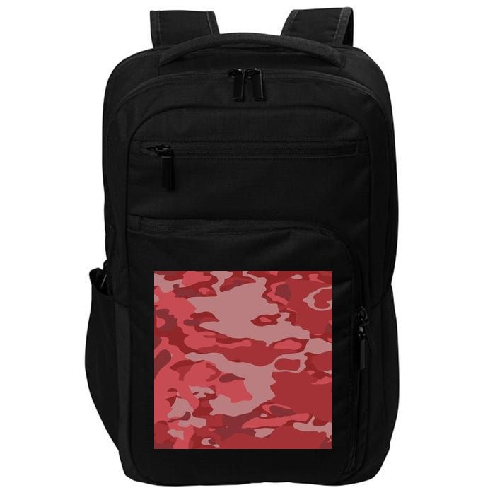 Red Camouflage Pattern Impact Tech Backpack