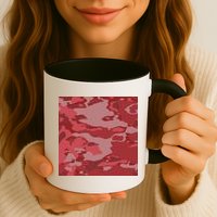 Red Camouflage Pattern Mug