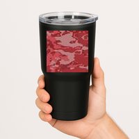 Red Camouflage Pattern Tumbler