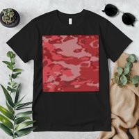 Red Camouflage Pattern Premium T-Shirt