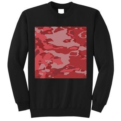 Red Camouflage Pattern Tall Sweatshirt