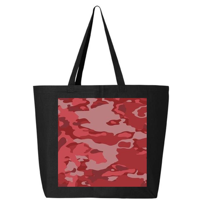 Red Camouflage Pattern 25L Jumbo Tote