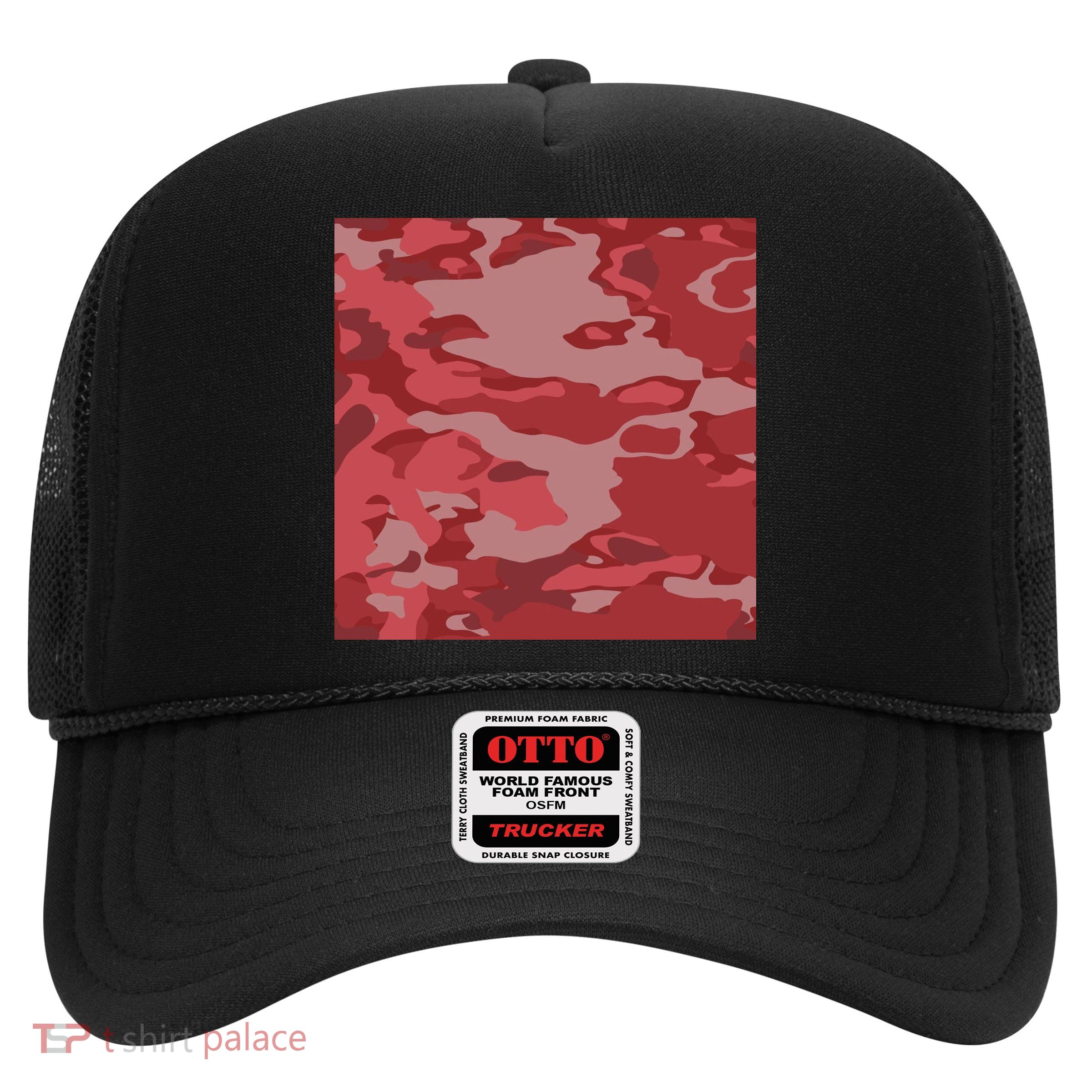 Red Camouflage Pattern Trucker Hat