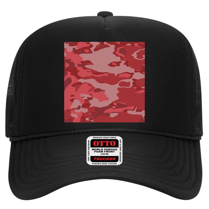 Red Camouflage Pattern Hat