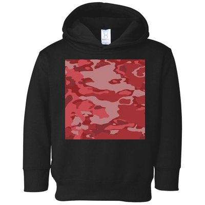 Red Camouflage Pattern Toddler Hoodie