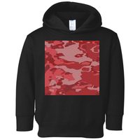Red Camouflage Pattern Toddler Hoodie