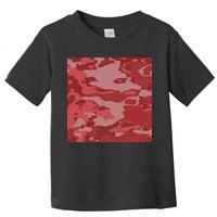 Red Camouflage Pattern Toddler T-Shirt