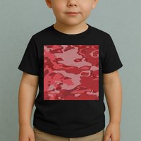 Red Camouflage Pattern Toddler T-Shirt