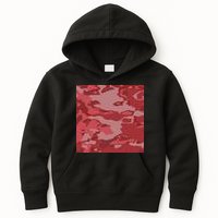 Red Camouflage Pattern Kids Hoodie