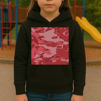 Red Camouflage Pattern Kids Hoodie