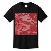 Red Camouflage Pattern Kids T-Shirt