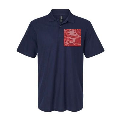 Red Camouflage Pattern Softstyle Adult Sport Polo