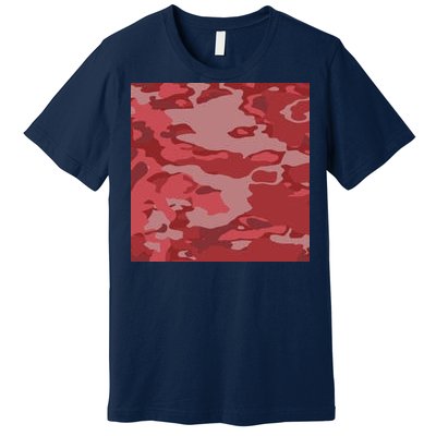 Red Camouflage Pattern Premium T-Shirt