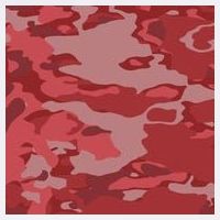 Red Camouflage Pattern Garment-Dyed Sweatshirt