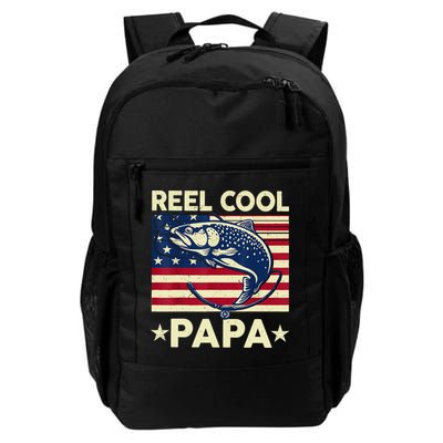 Reel Cool Papa Fathers Day Trout Fishing Gift Dad Grandpa Backpack