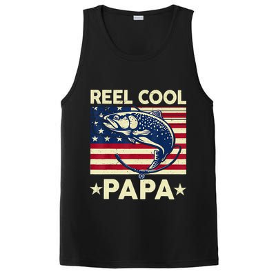 Reel Cool Papa Fathers Day Trout Fishing Gift Dad Grandpa PosiCharge Competitor Tank