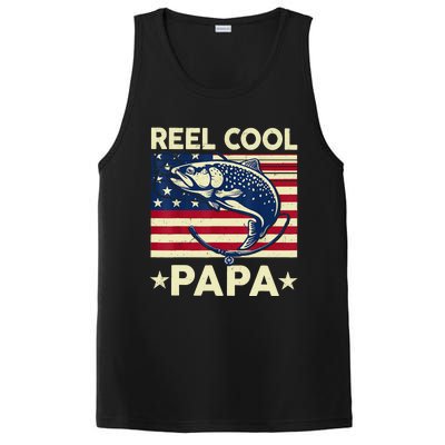 Reel Cool Papa Fathers Day Trout Fishing Gift Dad Grandpa PosiCharge Competitor Tank