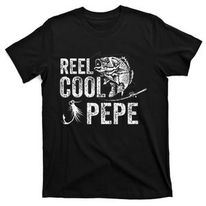 Reel Cool Pepe Fishing Fathers Day Gifts T-Shirt