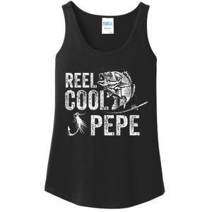 Reel Cool Pepe Fishing Fathers Day Gifts Ladies Essential Tank