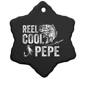 Reel Cool Pepe Fishing Fathers Day Gifts Ceramic Star Ornament