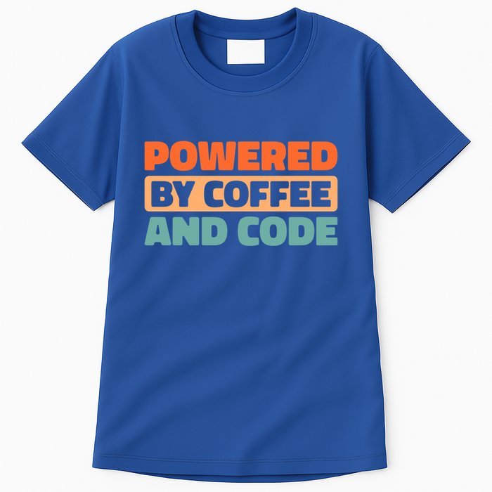 Retro Coder Programmer Software Engineer Vintage Coffee Great Gift Tall T-Shirt