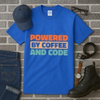 Retro Coder Programmer Software Engineer Vintage Coffee Great Gift Tall T-Shirt
