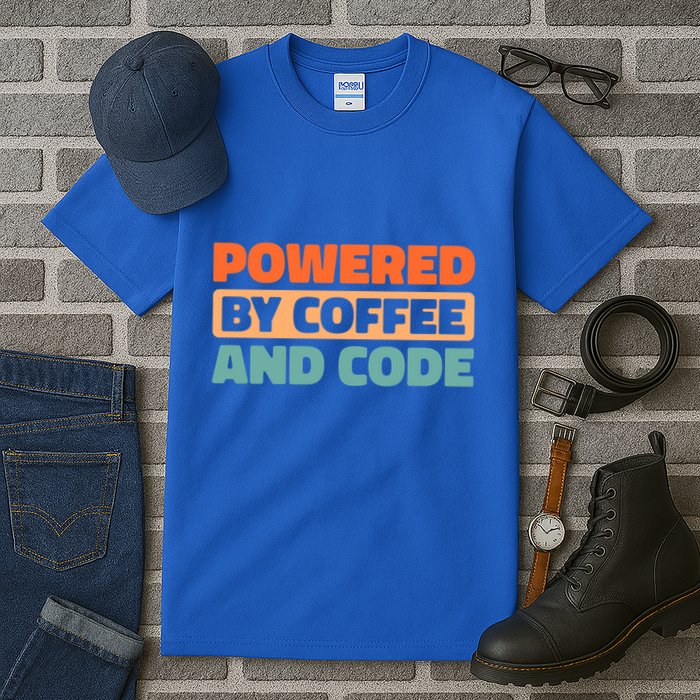 Retro Coder Programmer Software Engineer Vintage Coffee Great Gift Tall T-Shirt