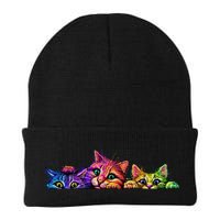 Realistic Cats Peeking Out Of Pocket Beanie