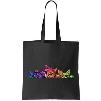 Realistic Cats Peeking Out Of Pocket Bag