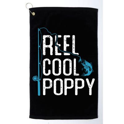 Reel Cool Poppy Fishing Father’s Day Gift Fisher Poppy Cute Gift Golf Towel