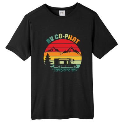 RV Co Pilot Camping Funny Vintage Travel Camping Gift Tall Fusion ChromaSoft Performance T-Shirt