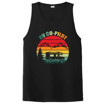 RV Co Pilot Camping Funny Vintage Travel Camping Gift PosiCharge Competitor Tank