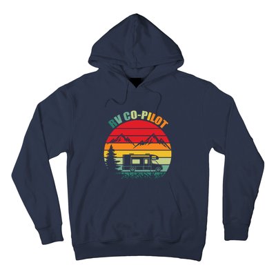 RV Co Pilot Camping Funny Vintage Travel Camping Gift Hoodie