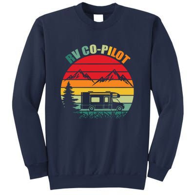 RV Co Pilot Camping Funny Vintage Travel Camping Gift Sweatshirt