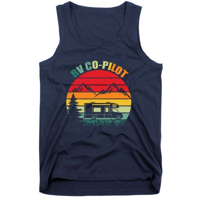 RV Co Pilot Camping Funny Vintage Travel Camping Gift Tank Top