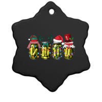 Retro Canned Pickles Christmas Light Homemade Pickle Jar Ceramic Star Ornament