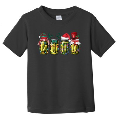 Retro Canned Pickles Christmas Light Homemade Pickle Jar Toddler T-Shirt