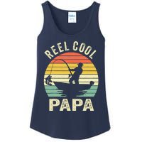 Reel Cool Papa Fishing Dad Gifts Father's Day Fisherman Fish Ladies Essential Tank