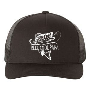 Reel Cool Papa Fishing Dad Gifts Fathers Day Fisherman Fish Yupoong Adult 5-Panel Trucker Hat