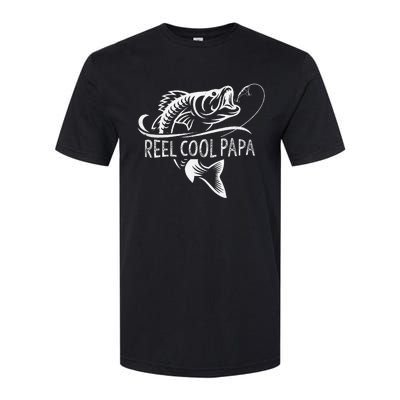 Reel Cool Papa Fishing Dad Gifts Fathers Day Fisherman Fish Softstyle CVC T-Shirt