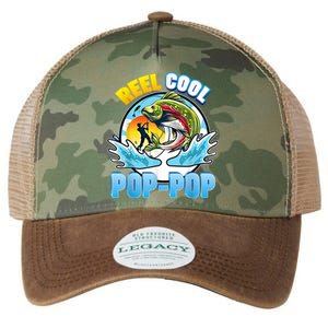 Reel Cool Pop Pop Fishing Dad Father Day Gift Papa Daddy Gift Legacy Tie Dye Trucker Hat