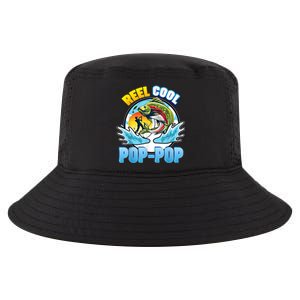 Reel Cool Pop Pop Fishing Dad Father Day Gift Papa Daddy Gift Cool Comfort Performance Bucket Hat