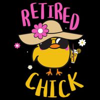 Retired Chick Pension Vacation Pensioner Retirement Chicken Gift Women's Crop Top Tee