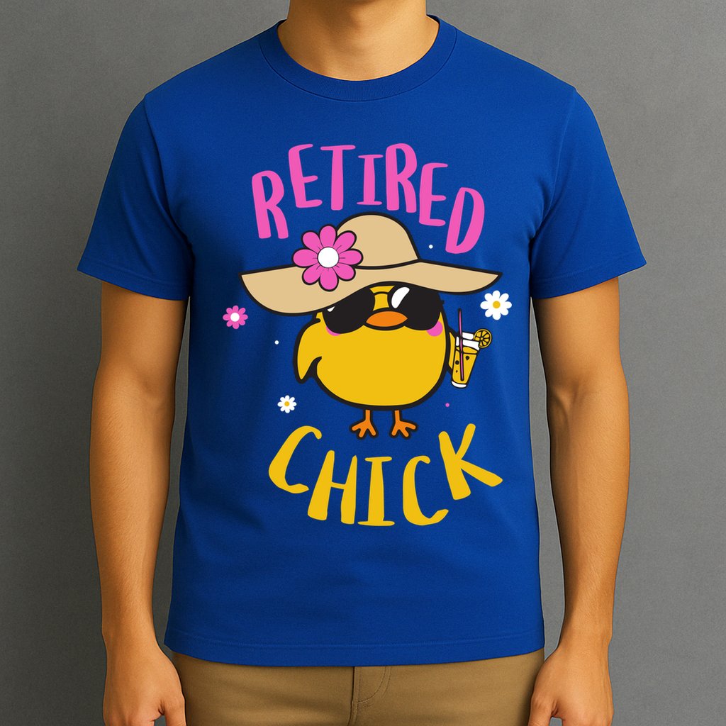 Retired Chick Pension Vacation Pensioner Retirement Chicken Gift T-Shirt