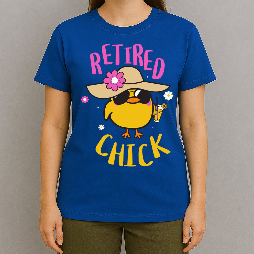Retired Chick Pension Vacation Pensioner Retirement Chicken Gift T-Shirt