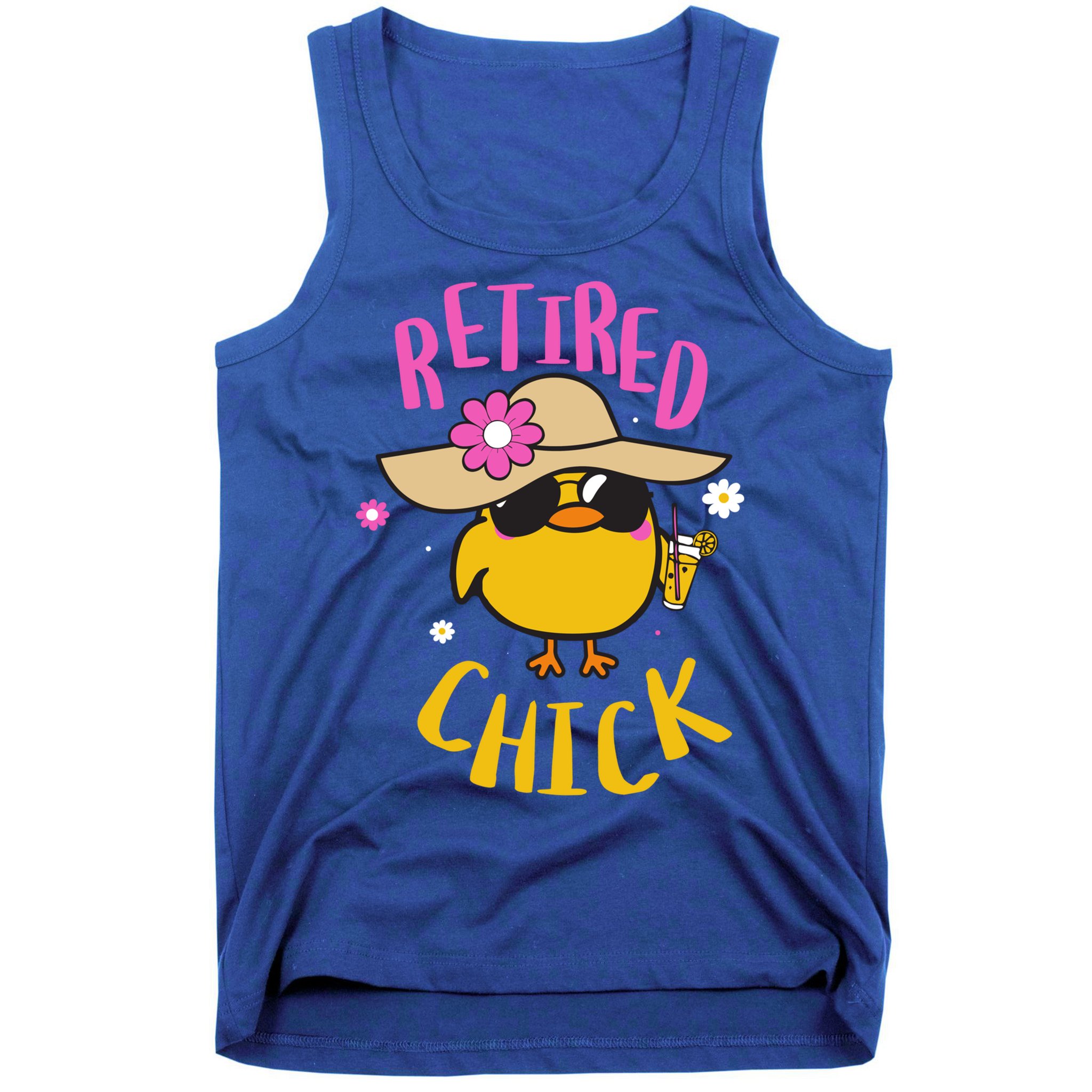 Retired Chick Pension Vacation Pensioner Retirement Chicken Gift Tank Top